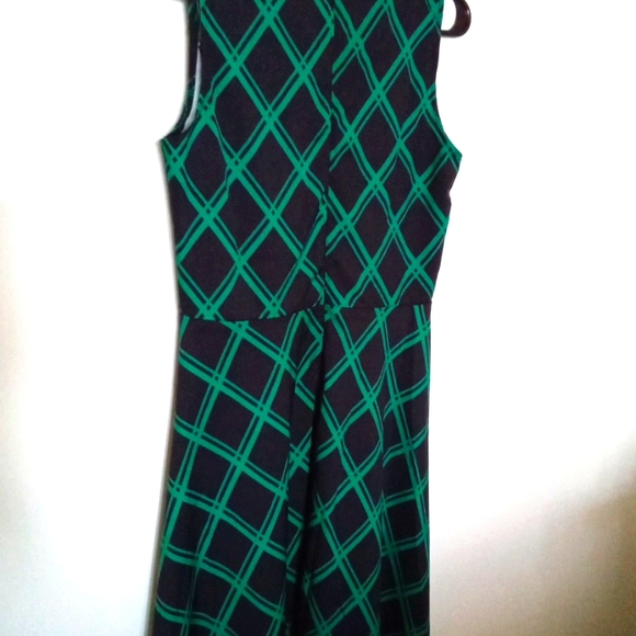 New Light Fashion Plaid Fit & Flare Dress - Picture 7 of 8